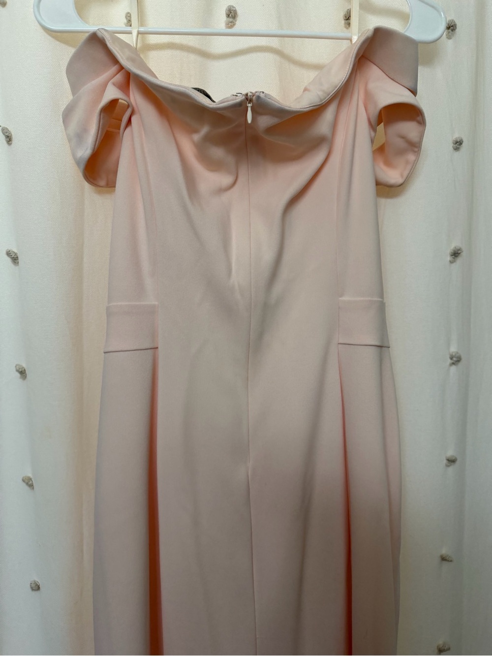 Lauren Ralph Lauren Blush Off-Shoulder Maxi Dress with Side Slit - Picture 8 of 9